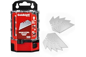 Goldblatt 100-pack bruksblad premium härdat SK2M stål med dispenser (G08283)