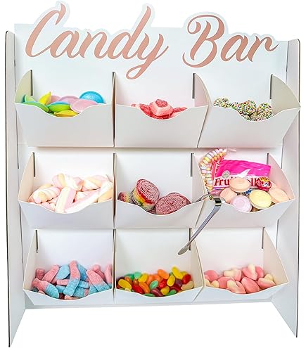 Set Candy Bar 46 Pezzi - Pinze Zucchero, Sacchetti, Banner Per Matrimoni E Feste