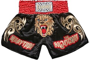 FLUORY Pantaloncini Muay Thai, MMA Pantaloncini Abbigliamento Training Cage Fighting Grappling Arti Marziali Kickboxing Pantaloncini Abbigliamento