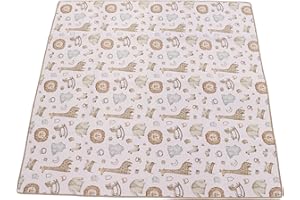 SUNGOOYUE Hochstuhl-Bodenmatte, Wasserdichte Baby-weiche Niedliche Cartoon-Tier-Muster-Nahrungsmittelspritzer-Unterlage Pat-Hochstuhl-Matte für den Heimgebrauch