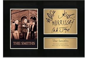 Zulu Image The Smiths Morrissey Johnny Marr | Autograph A4 Printed Photo Reproduction Print Picture Display No61, Black