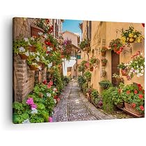 Tableau Toile « Rue De Ville La Nuit » – Impression Artistique, 60x40 Cm, Décoration Murale Moderne - 2