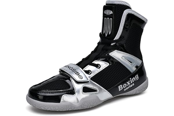 MINGSIBO Chaussures de Boxe, de Combat, Boxers, Respirantes, pour Homme, pour la Boxe, Les Arts Martiaux, Le Fitness, Le Bodybuilding