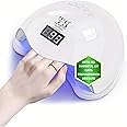THR3E STROKES UV LED Nail Lamp | 3-in-1 Gel Polish UV Light & Nail Dryer Machine | Low UV Rays Transmission for Safer Gel Curing | Professional Salon-Quality at Home | White Sun UV Lamp for Nails Art #BESAFE