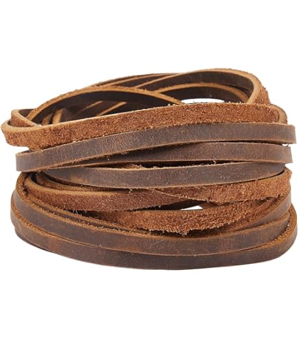 Plat leer | Leren koord | Lint / leer / draad | FRIS! Kralen en Sieraden