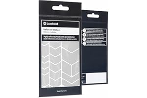 Luxshield Juego de Adhesivos Reflectantes Chevrones para Bicicleta Scooter Cochecito - reflectores Bicicleta - reflectores niños