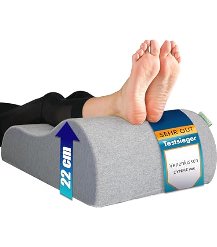 Cuscino A Trapezio Per Gambe - 55x40x30 Cm, Waterfoam, Sfoderabile