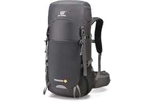 SKYSPER TENGGER plecak turystyczny 35 l/50 l, bardzo lekki, z wentylacją pleców i systemem picia, plecak trekkingowy z oddychającej siateczki 3D, poliester, na kemping, do aktywności na świeżym
