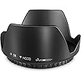 Altura Photo 58MM Tulip Flower Lens Hood for Canon EOS 77D 80D 90D Rebel T8i T7 T7i T6i T6s T6 SL2 SL3 DSLR Cameras with Canon EF-S 18-55mm f/3.5-5.6 is Lens and Select Nikon Lenses