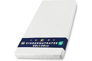 ‎TOTSY BABY Matratze Kinderbett Mattress 60x120 cm Kindermatratze für Babybett Reisebett Beistellbett und Gitterbett Kinderbettmatratze Bettmatratze für Baby und Kinder 60 x 120
