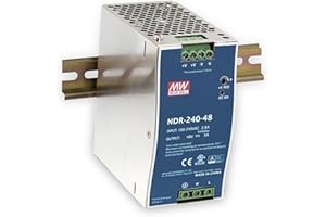 MeanWell AC/DC Fuente de alimentación conmutada para carril DIN montaje 240 W 24 V NDR de 240 – 24