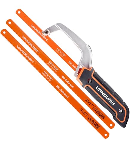 Angoily Mini Handsaw For Kids & DIY - Plastic Handle, 5 Blades, Woodworking & Garden Tool