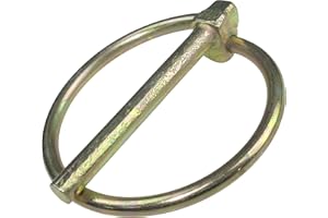 AERZETIX - Set di 10 copiglie clip agricoli con anello Ø4.5x41mm - perno a sfera girevole - perno di sicurezza - perno di aggancio rapido - DIN 11023 - C48206