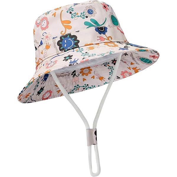 2er Set Baby Sonnenhüte Mit UV 50+ Schutz - Verstellbar Für Kinder 3-10 Jahre