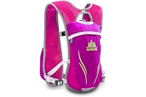Geila Sac à Dos d'hydratation, Gilet d'hydratation Extérieur Sentier de Course à Pied Course de marathoniens Sac à Dos léger pour Hommes et Femmes
