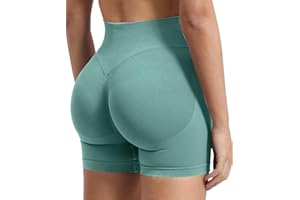 ZAAYO Pantalones cortos deportivos para mujer, para entrenamiento, de 4,5 pulgadas, para levantamiento de glúteos, sin costuras, para motociclistas