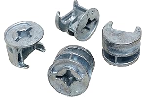 TRADE-FIXINGS DIRECT 15mm x 12mm Knock Down Cam Locks - Flat Pack Furniture Fixing dowel - Minifix 15 (10)