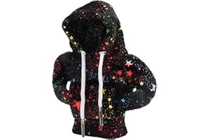 A ABSOPRO Universal Shift Knob Cover Reflective Stars Pattern Gearstick Hoodie Shifter Lever Knob Hoodie for Car RV Truck SUV Fabric Black