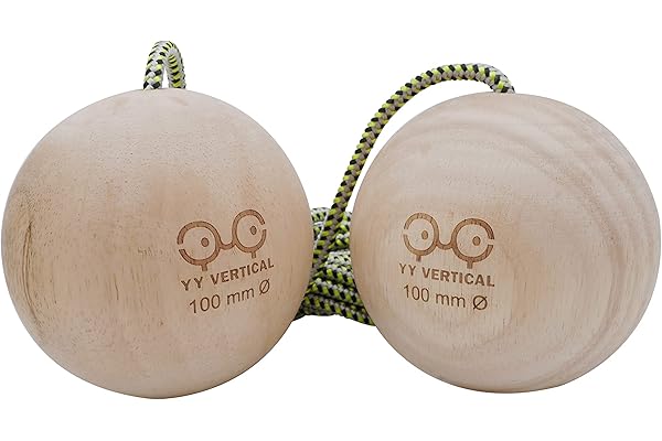 YY Vertical Climbing Balls 100mm en Bois recyclé pour l'entrainement d'escalade (Vendu par Paire) Taille Unique