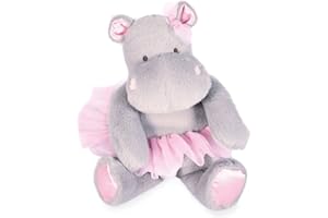 Histoire d'ours - Peluche Ippopotamo - Hippo Tutu - Grigio/Rosa - 22 cm - Peluche morbido e carino per i Calini - Idea regalo per la nascita e il compleanno per la ragazza - HIPPO - HO3173