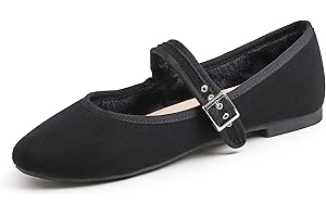 Feversole Ballerina Pelle Scamosciata Colorata con Cuscino in Memory Foam per amaretti da Donna