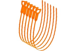 ANATI 6 Stück 50,8 cm Abflussreinigerspirale, sanfte Abflussstäbchen, wiederverwendbare Rohrreinigungsspirale