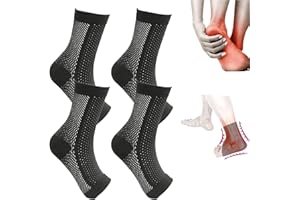 Yeria 2 Paar Orthopädische Kompressionssocken, Kompressionssocken gegen Fersensporn und Plantarfasciitis, Neuropathie Knöchelbandage, bei Schwellungen