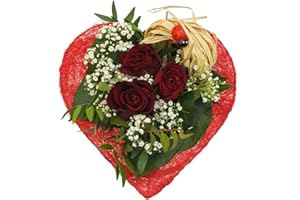 BLUMEN-SENF Blumenstrauß kleines Herz – Frischer Blumenstrauß mit kostenloser Geschenkkarte & Blumenversand