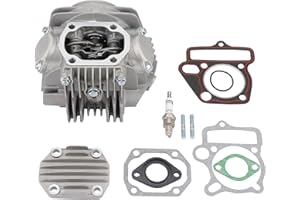 WOOSTAR 52.4mm Cylinder Head Kit with Gaskets A7TC Spark Plug Replacement for Lifan 110cc 125cc 4 Wheeler Motorcycle ATV Quad Go Kart Dirt Pit Bike Dune Buggy