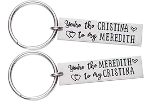 LParkin Lot de 2 porte-clés avec inscription « Greys Anatomy Friends »