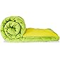 Amazon Brand - Solimo Microfiber Reversible Comforter, Double (Olive Green & Cheery Yellow, 200 GSM)
