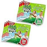 6 x Slime Value Pack from Zimpli Kids, Magically turns water into thick, colourful Red & Green Slime, Make your own Slime Kit