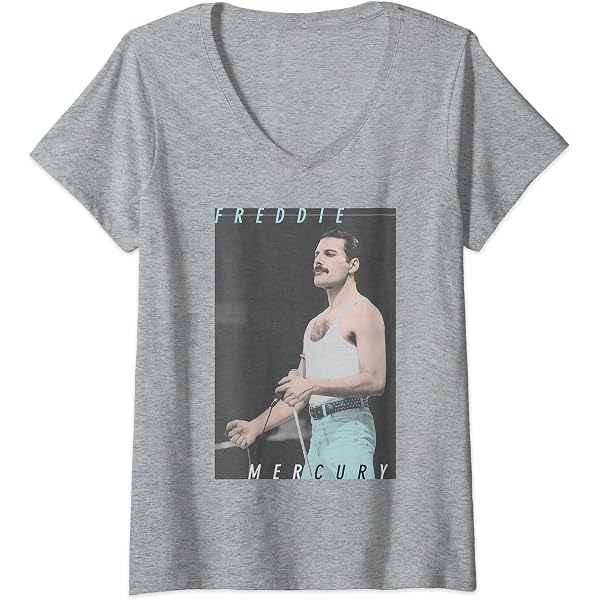 Débardeur Freddie Mercury Official Photo Blue Shades - 100% Coton, Licence Officielle Bravado