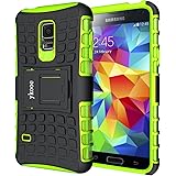 ykooe Galaxy S5 Mini Hülle, (TPU Series) S5 Mini Dual Layer Hybrid Handyhülle Drop Resistance Handys Schutz Hülle mit Ständer