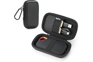 SQERO Custodia per SanDisk Portable/Extreme/Extreme PRO 1TB 2TB 4TB 500GB, Custodia Portatile per SSD Esterno, Cover Protettiva per il Trasporto e la Conservazione