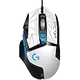 Logitech G502 HERO K/DA High Performance Wired Gaming Mouse, HERO 25K, LIGHTSYNC RGB, Adjustable Weights, 11 Programmable Buttons, On-Board Memory, Official League of Legends Gaming Gear - White