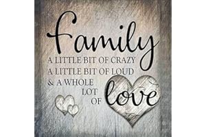 Cross Stitch Kits Stamped, OWN4B Warm Inspirational Sentences Printed Pattern 11CT 14.2x14.2 inch DIY Embroidery Kit (Family)