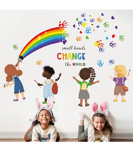 wondever Adesivi Murali Bambini Libri Sticker da Muro Scritte e Frasi