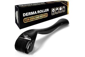 ‎OCHILIMA Bartroller 0,75 mm – 540 Titan Derma-roller für Bart und Haarwachstum, Mikronadelroller für Gesicht, Kopfhaut und Körper, Titannadeln für Männer und Frauen – Narbenroller mit Anti Aging Effekt