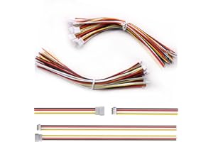 VISSQH 30pcs (15 Paia) JST Connettore Mini 1.5 ZH 4 Pin Maschio e Femmina Con 150mm 28AWG Cavo, Micro Elettrico Spina Presa