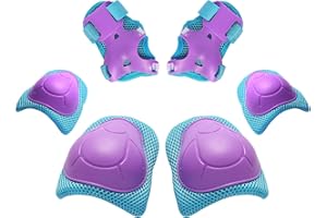 RUNDONG Kids/Youth Knee Pads Elbow Pads Wrist Guards 3 in 1 Protective Gear Set for Child Roller Skates, Cycling, Inline Skating, Scooter Skateboard, BMX Bike, Riding, and Multiple Outdoor Sports