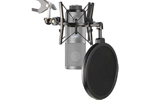ATR2500X Suspension Antichoc Professionnelle avec Filtre anti-pop pour Réduire le Bruit de Vibration du Microphone, Support Antichoc du Micro à Condensateur ATR2500X par YOUSHARES
