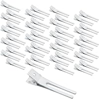 26 Stück Entenbill-Haarspangen Aus Metall – Silberne Alligator-Clips Für Friseure & Styling