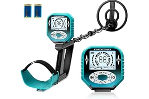 JRADSE Metal detector professionale con 3 modalità di ricerca, profondità 25 cm, bobina impermeabile, display LCD e regolabile per adulti e bambini - Metal detectors MD4073