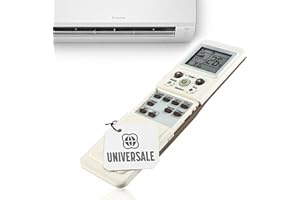 TEMPO DI SALDI Telecomando Universale Condizionatore multifunzione compatibile con oltre 1000 modelli, Telecomando Aria Condizionata Universale con display LCD, facile da Programmare