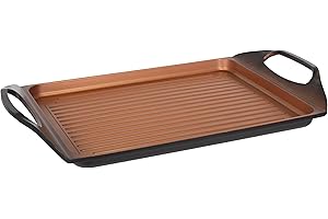 San Ignacio Origen | Poêle à griller antiadhésive rectangulaire de 45 x 27 cm | En aluminium forgé | Revêtement 4 couches | Pour tous les types de cuisinières