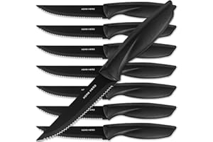 Home Hero Coltelli da Cucina con Ceppo - Acciaio Inox - Set Coltelli da Cucina Professionali - Coltelli da Tavola e Utensili Cucina