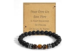 FAJUXIS Cadeau Fete Des Peres,Cadeau Papa,Bracelet Papa,Cadeau Anniversaire Papa,Cadeau Pour Papa,Cadeau Pere,Cadeau Papa Anniversaire,Cadeaux Papa,Cadeau Fete Des Pere,Cadeaux Fete Des Peres,Cadeau Papa Noel