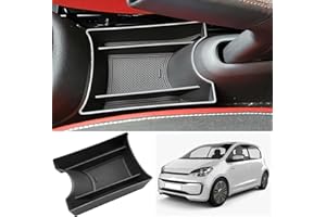 JOYAN Compatible with V-W UP 2013-2021 Centre Console Storage Box, Centre Armrest Handbrake Organiser Storage Box Interior Storage Car Centre Console Organiser Tray Accessories