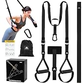 flintronic Suspension Training Set, Suspension Training Straps with Handles and Training Guide, for Home Training and Strengt